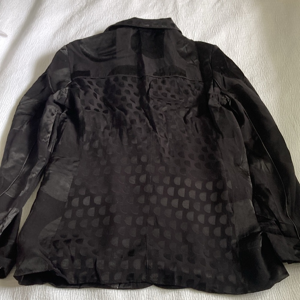 Desigual Black Blazer with Classic Lapel Design - Picture 3 of 3